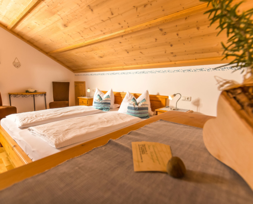 Schlafraum mit Doppelbett FeWo Anna
